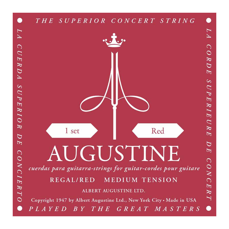 Cordes guitare classique Augustine Régal-Rouge