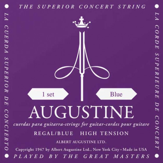 Cordes guitare classique Augustine Régal-Bleu