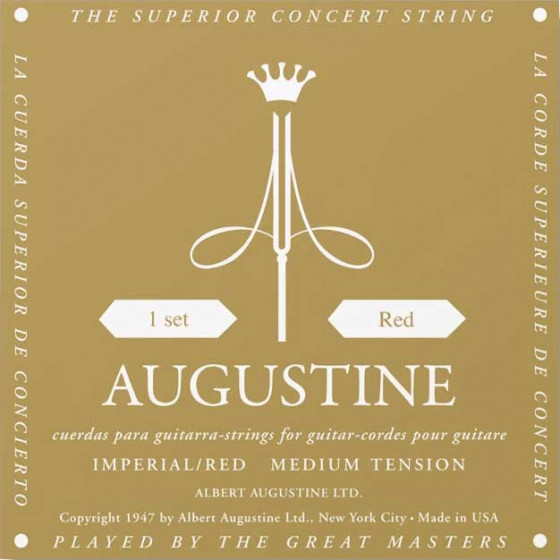 Cordes guitare classique Augustine Impérial-Rouge