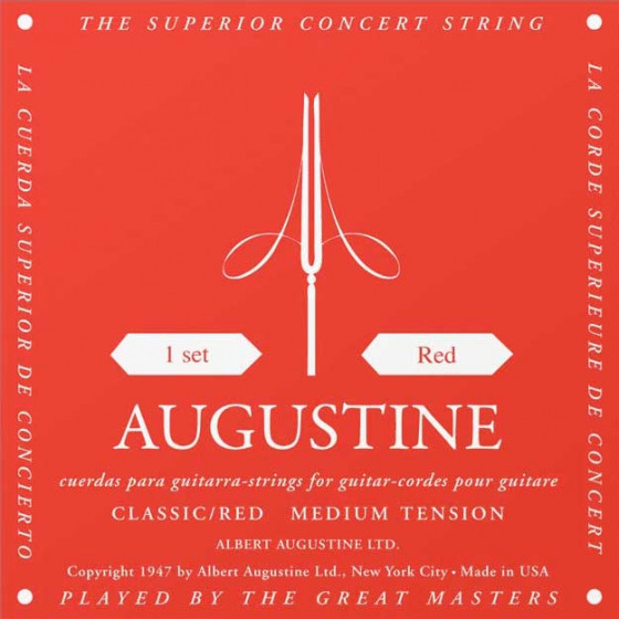 Cordes guitare classique Augustine Classique-Rouge