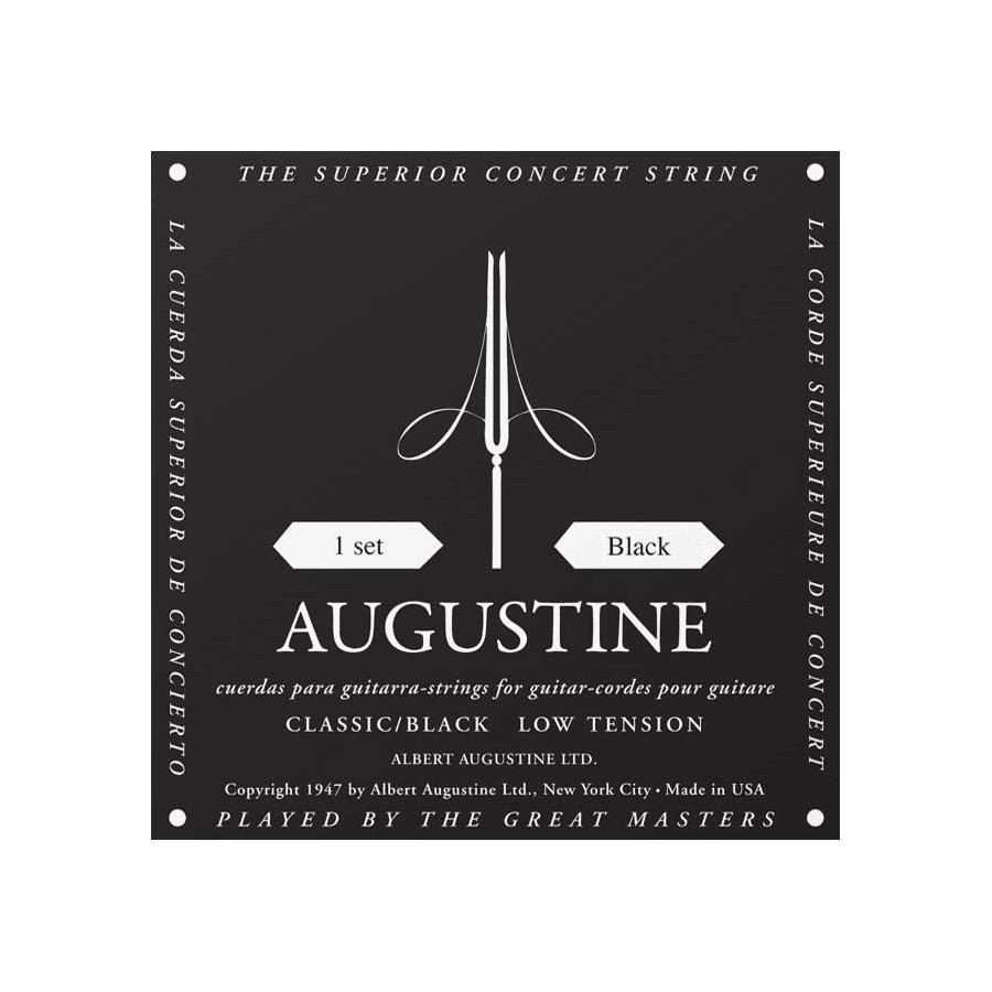 Cordes guitare classique Augustine Classique-Noir Cordes guitare classique Augustine Classique-Noir