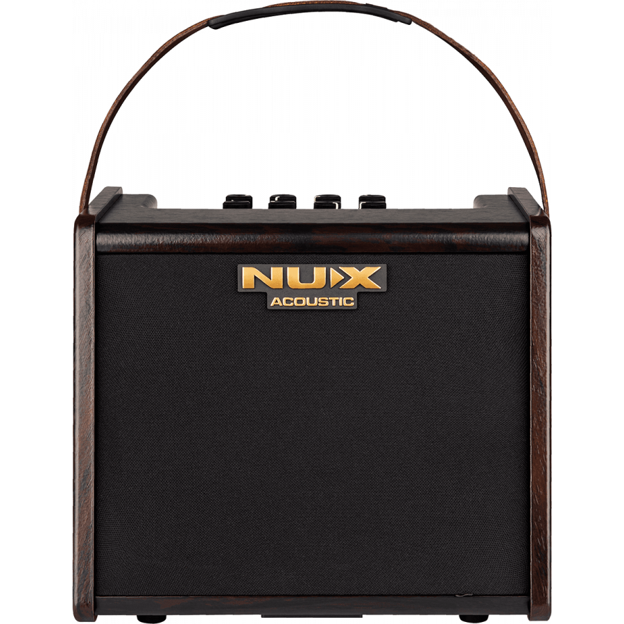 Ampli acoustique 25 watts sur batterie + effets NUX