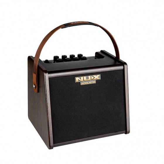 Ampli acoustique 25 watts sur batterie + effets NUX