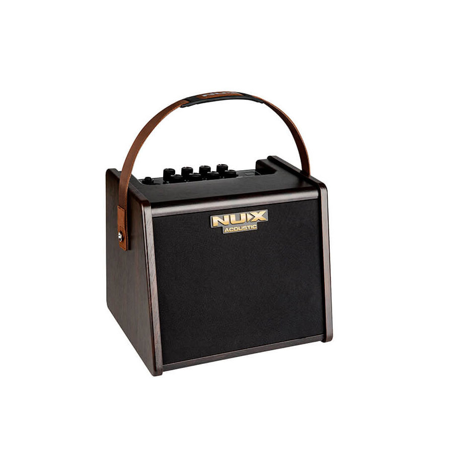 Ampli acoustique 25 watts sur batterie + effets NUX