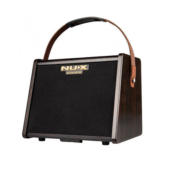 Ampli acoustique 25 watts sur batterie + effets NUX