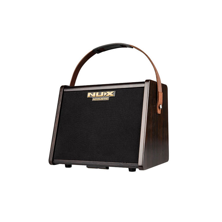 Ampli acoustique 25 watts sur batterie + effets NUX