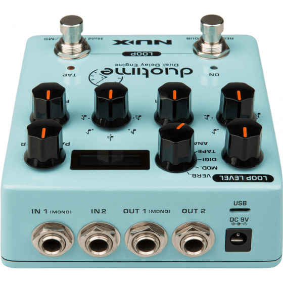Delay stéréo et Looper Duotime NUX