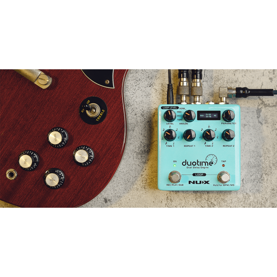 Delay stéréo et Looper Duotime NUX
