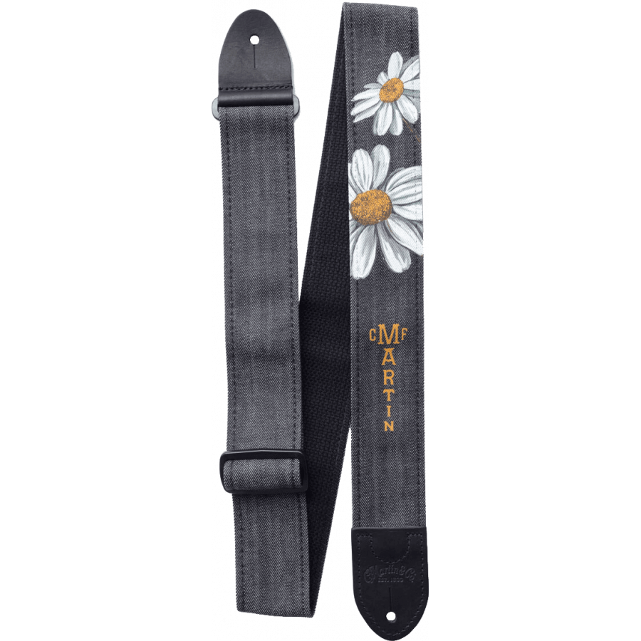 Sangle Denim Daisy noir Martin & Co