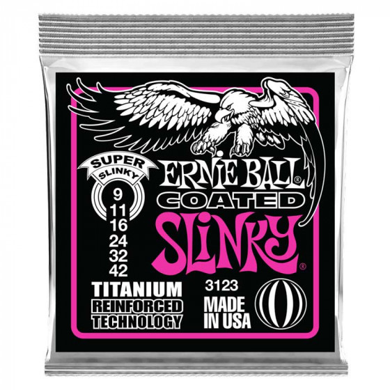 Cordes guitare électrique Super Slinky RPS Coated Titanium Ernie Ball