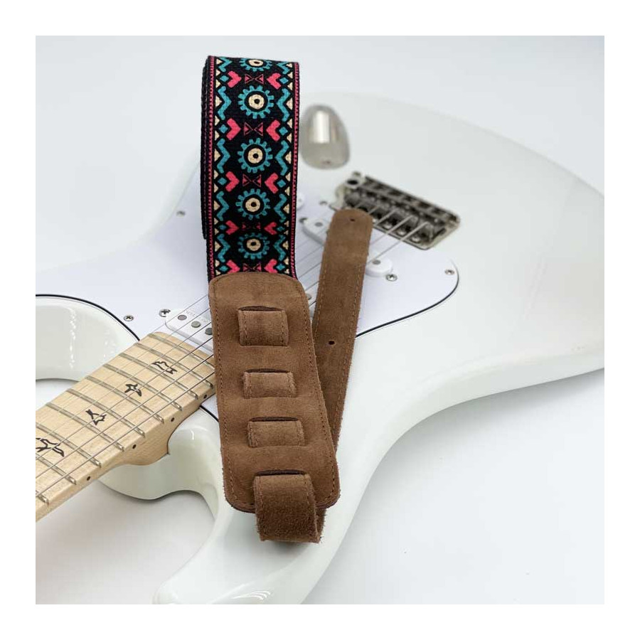 Sangle tissu et nubuck motif Maya Arrow Sangle tissu et nubuck motif Maya Arrow