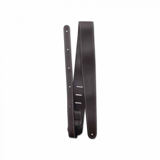 Sangle cuir slim marron Martin & Co