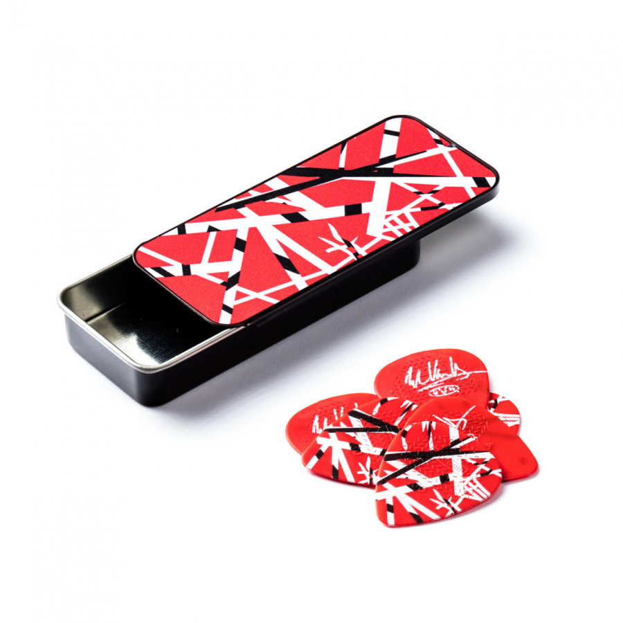 Boite de 6 médiators light signature Eddie Van Halen EVHPT02 Boite de 6 médiators light signature Eddie Van Halen EVHPT02