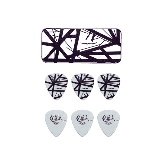 Boite de 6 médiators light signature Eddie Van Halen EVHPT03