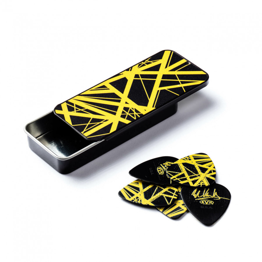 Boite de 6 médiators light signature Eddie Van Halen EVHPT04 Boite de 6 médiators light signature Eddie Van Halen EVHPT04