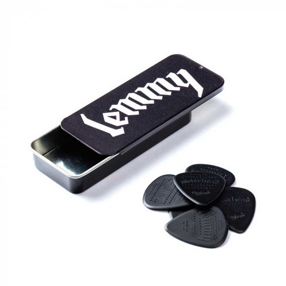 Boite de 6 médiators Heavy signature Motörhead Lemmy 02H
