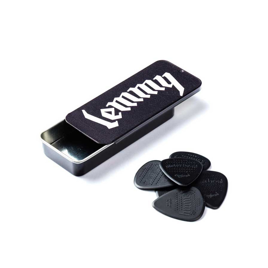 Boite de 6 médiators Heavy signature Motörhead Lemmy 02H