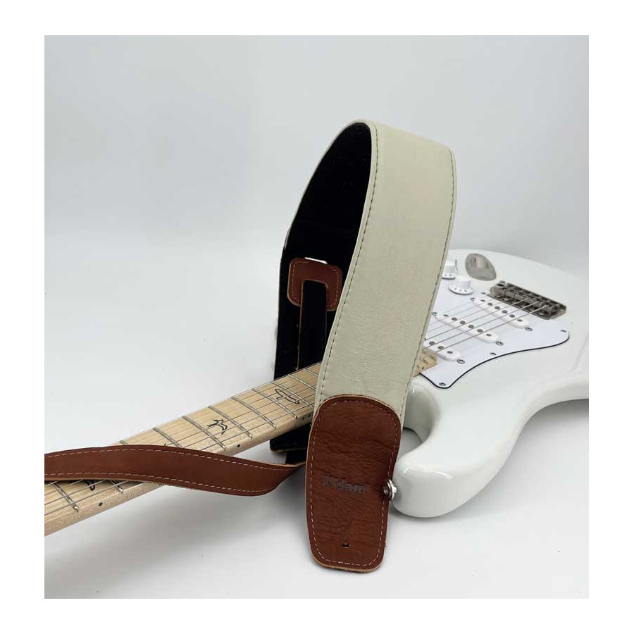Sangle cuir Kidam blanche