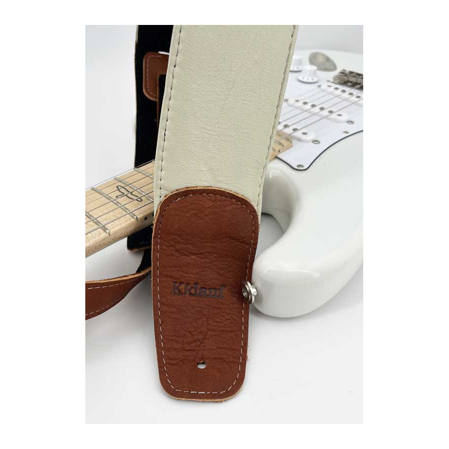 Sangle cuir Kidam blanche