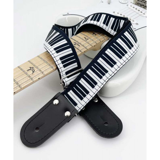 Sangle tissu Kidam motif piano