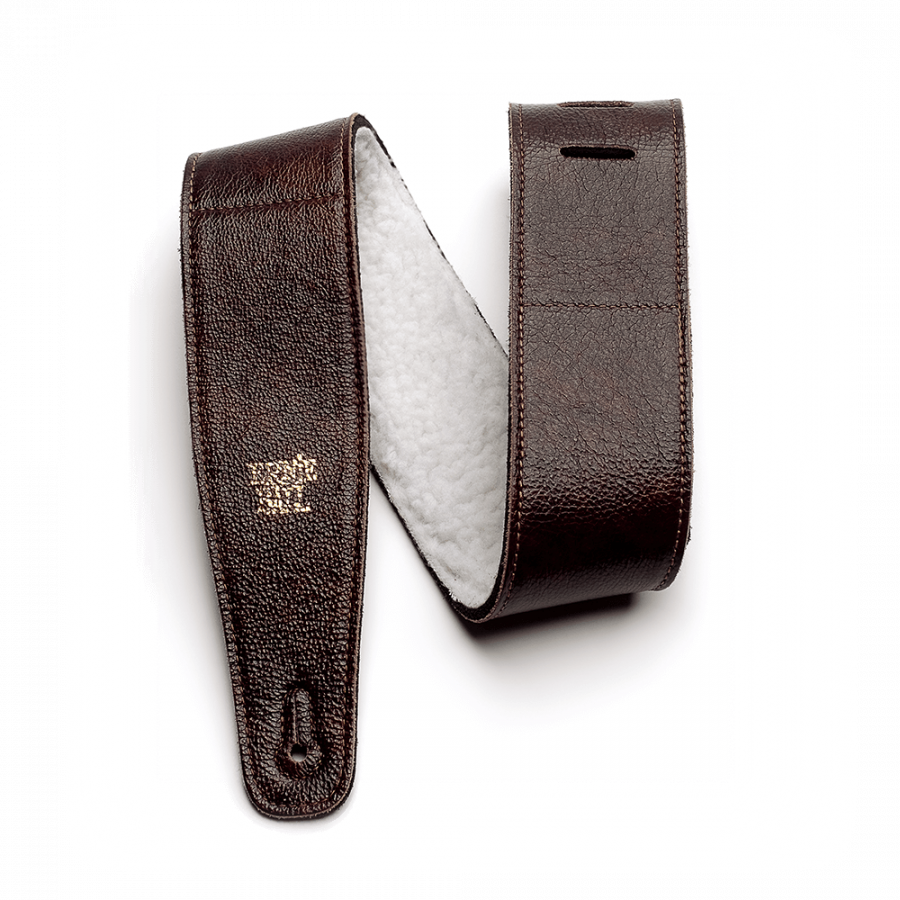 Sangle Confort en cuir Italien marron doublure synthétique Ernie Ball Sangle Confort en cuir Italien marron doublure synthétique Ernie Ball