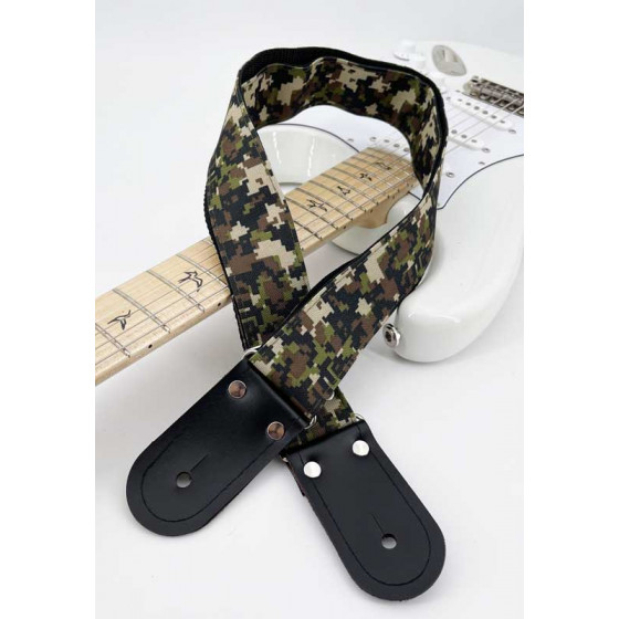 Sangle tissu Kidam camouflage pixelisé