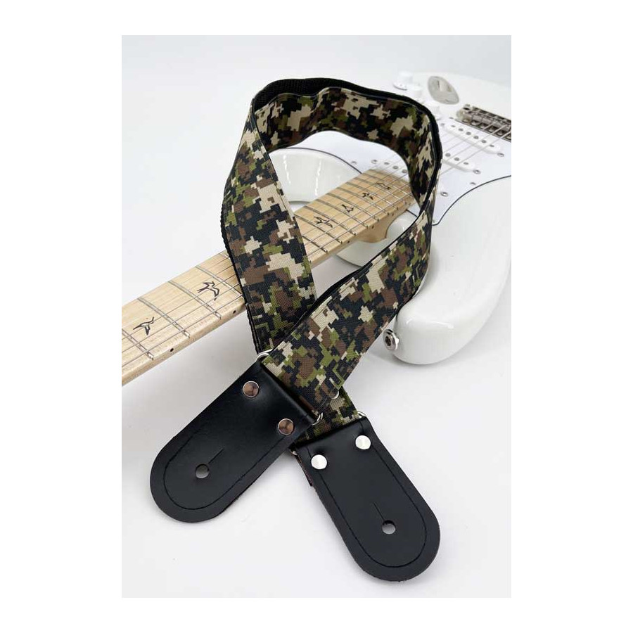 Sangle tissu Kidam camouflage pixelisé