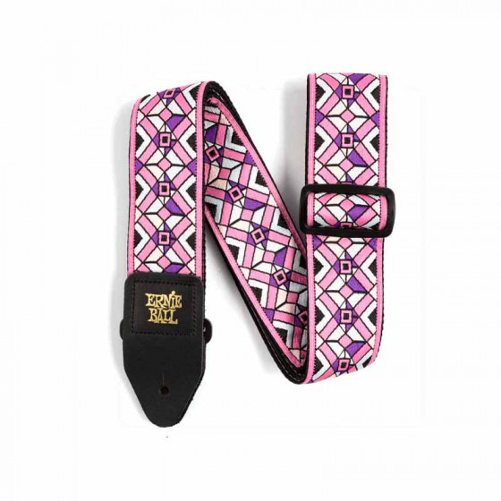 Sangle Jacquard Kaleidoscope Pink Ernie Ball