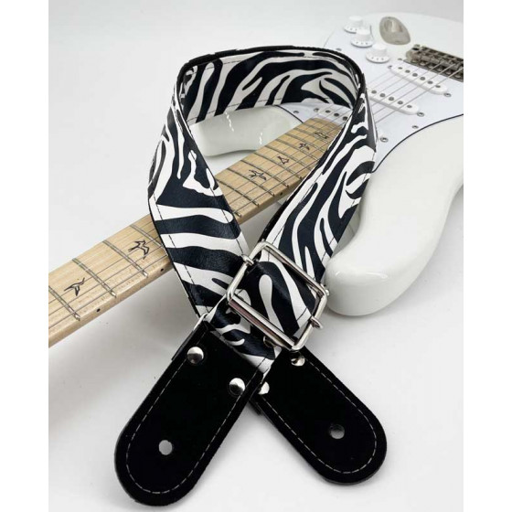 Sangle plastique Kidam doublé nylon motif zèbre