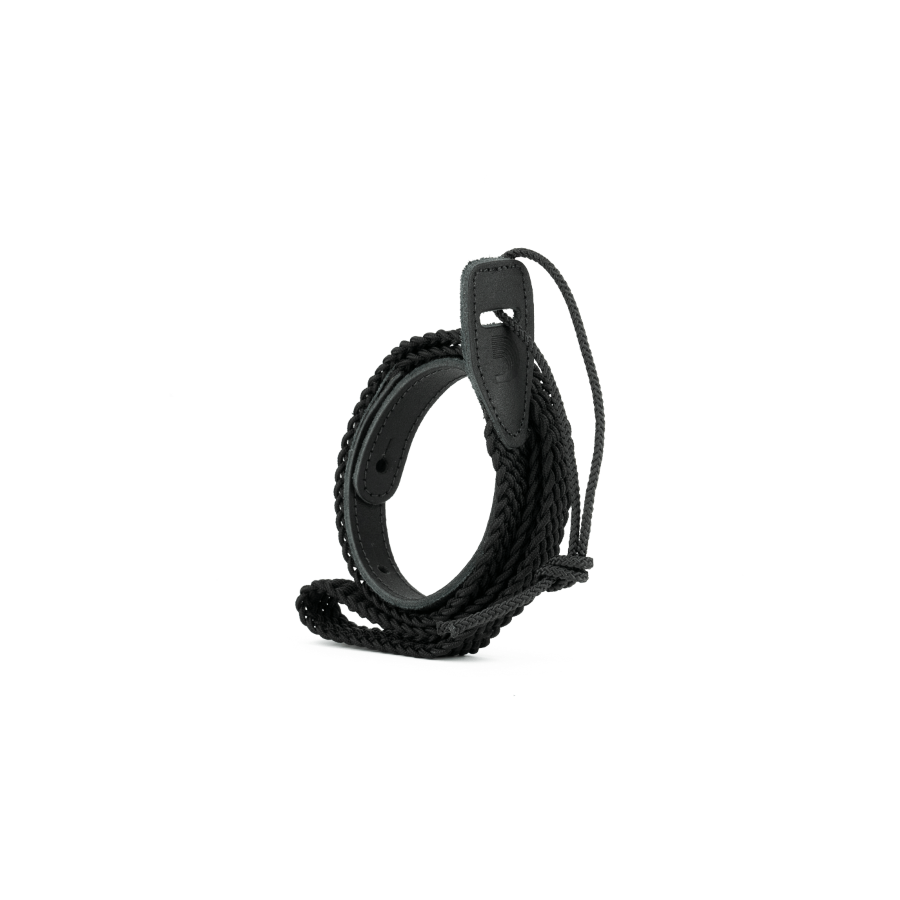 Sangle tressée noir 2,5 cm pour mandoline D'Addario Sangle tressée noir 2,5 cm pour mandoline D'Addario