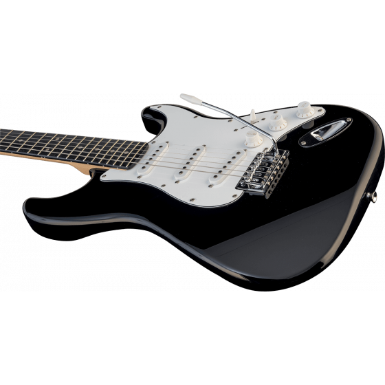 Guitare EKO type Strat Black GEE S300BLK