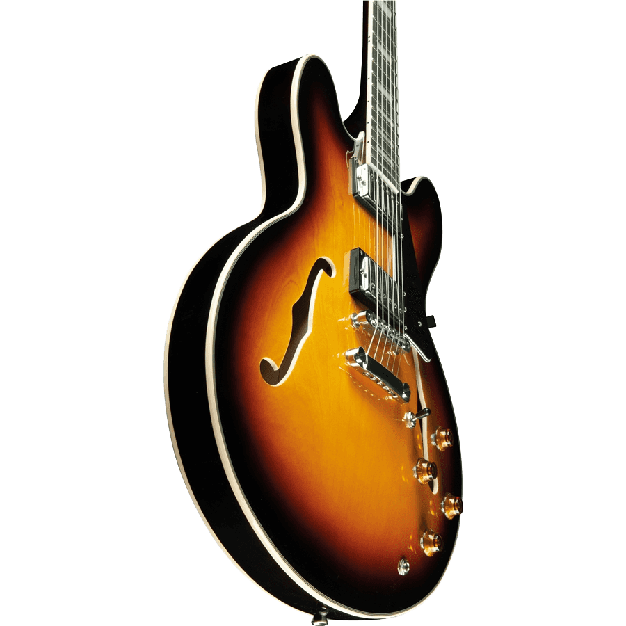 Guitare électrique EKO demi-caisse Tribute Hollowbody II Sunburst