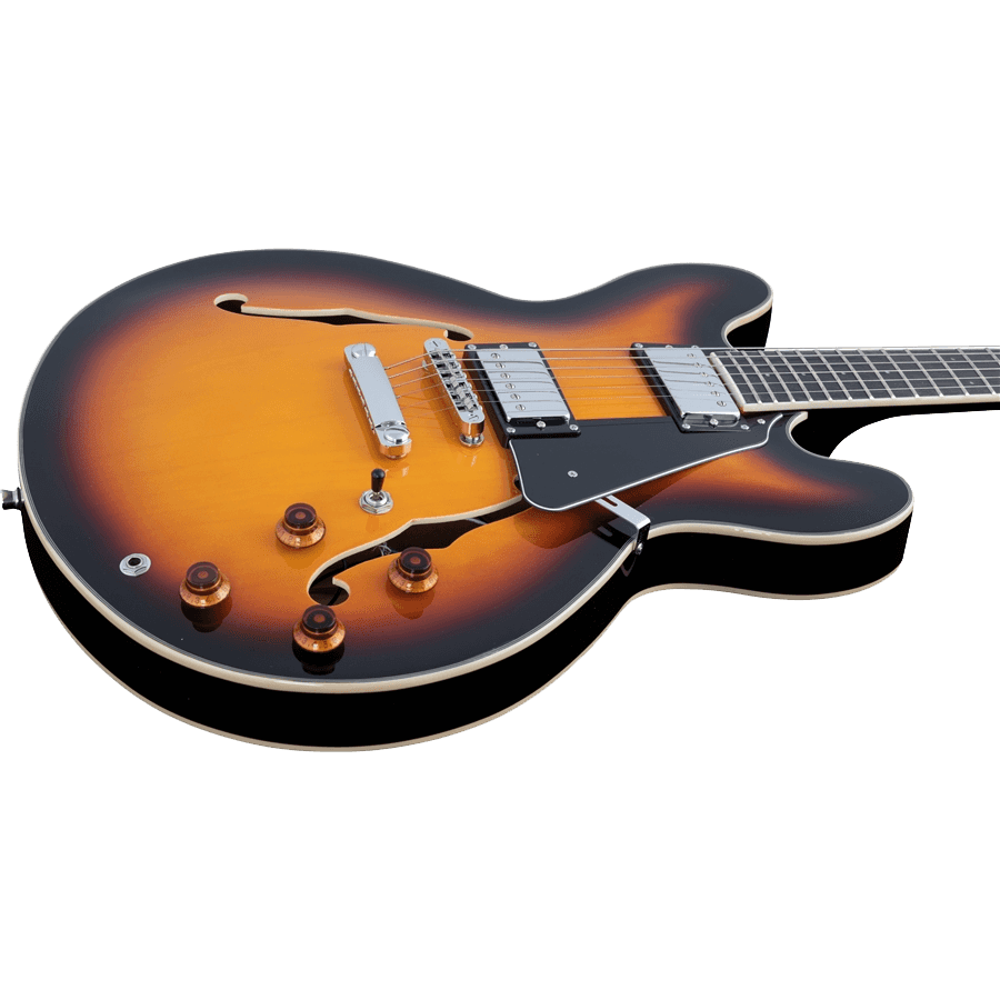 Guitare électrique EKO demi-caisse Tribute Hollowbody II Sunburst