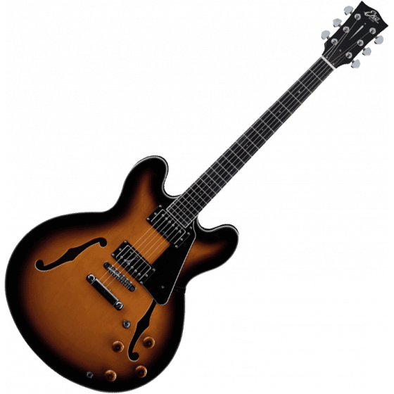 Guitare électrique EKO demi-caisse Tribute Hollowbody II Sunburst