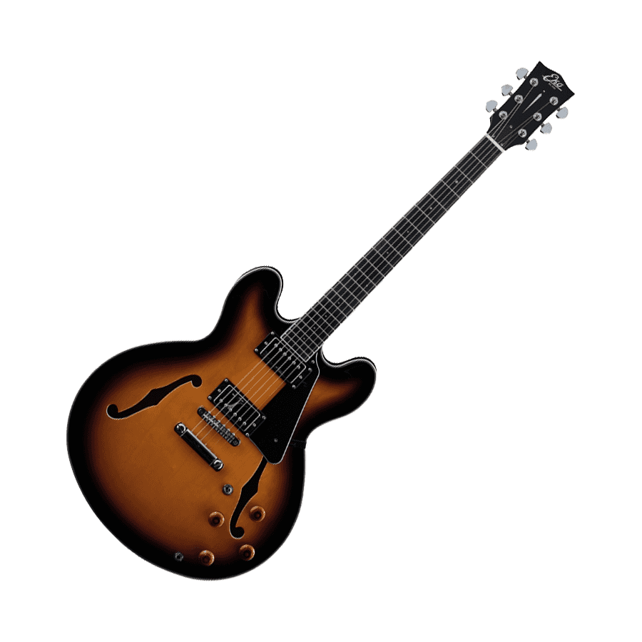 Guitare électrique EKO demi-caisse Tribute Hollowbody II Sunburst