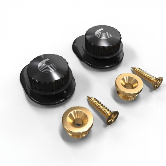 Système de fixation de sangle universel doré D'Addario