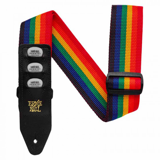 Sangle Pickholder arc-en-ciel Ernie Ball