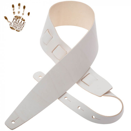 Sangle Holes HC cuir blanc 8cm Magrabo