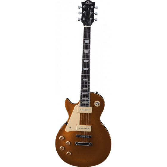 Guitare gaucher Eko Type LP Aged Gold Sparkle P-90