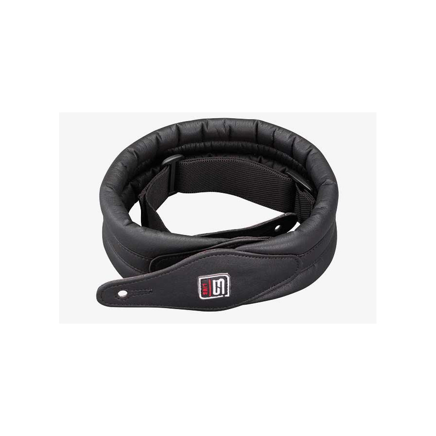 Sangle rembourrée cuir végane Noir STEFY LINE SLST206D Sangle rembourrée cuir végane Noir STEFY LINE SLST206D