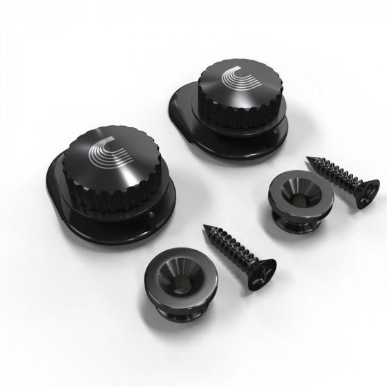 Système de fixation de sangle universel noir D'Addario