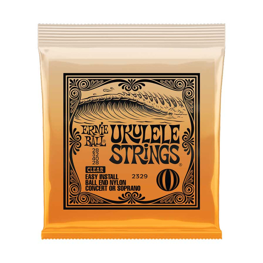 Cordes Ukulélé nylon transparent à boule Ernie Ball Cordes Ukulélé nylon transparent à boule Ernie Ball
