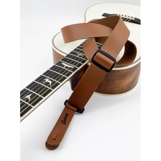 Sangle Univox cuir synthétique Cognac 37mm 90231