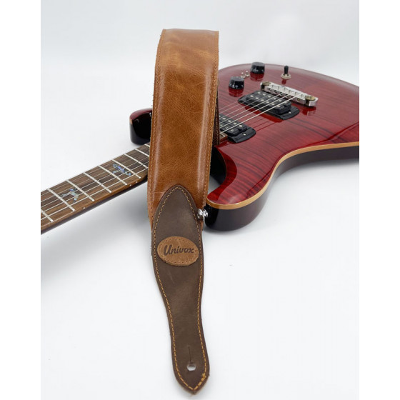 Sangle Univox Strap Série 90234 cuir pleine fleur marron
