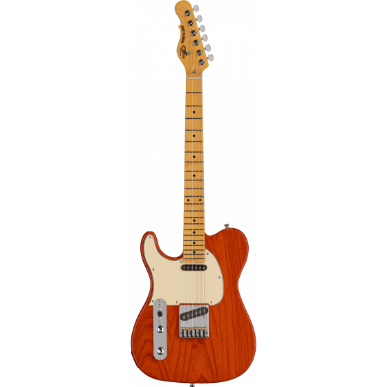 Guitare gaucher G&L Tribute ASAT Classic Clear Orange / Erable