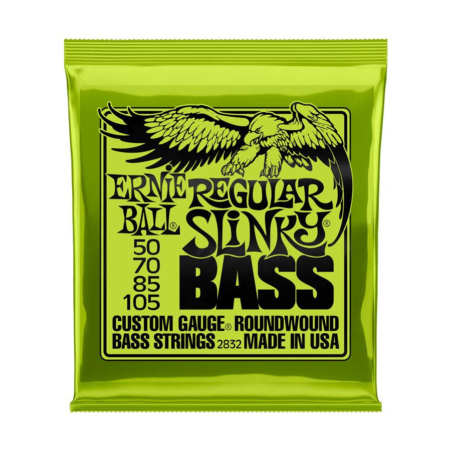 Cordes filées Basse Regular Slinky Nickel Ernie Ball Cordes filées Basse Regular Slinky Nickel Ernie Ball