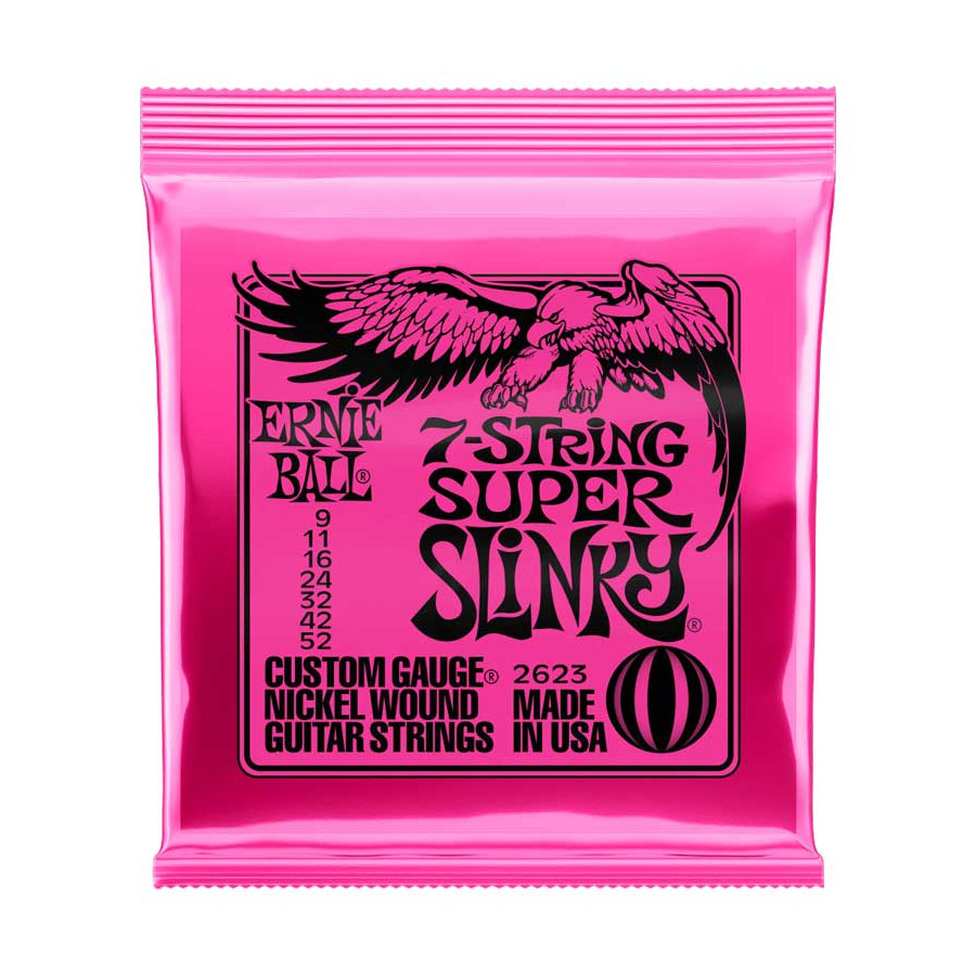 Cordes filées 7c guitare électrique Super Slinky Nickel Ernie Ball Cordes filées 7c guitare électrique Super Slinky Nickel Ernie Ball