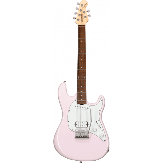 Guitare Sterling by Music Man Cutlass Diapason Court HS Shell Pink