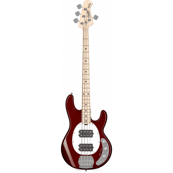Basse Sterling by Music Man 4 cordes StingRay HH Candy Apple Red
