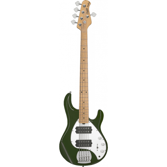 Basse 5 cordes Sterling by Music Man StingRay5 HH Olive